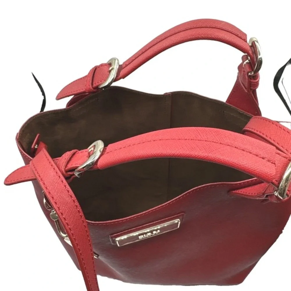 Dkny red saffiano